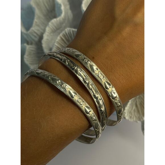Unknown Factory Jewelry - 925 Sterling Silver Danecraft Tree Bracelets